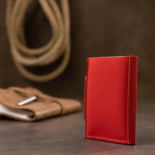 Женское кожаное портмоне Grande Pelle 7.5х10х1.5 см acs0018777 - фото 7