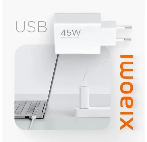 Зарядний адаптер блок швидкий Xiaomi 45 W Turbo Charg USB-A (BHR07SLEU) - фото 3