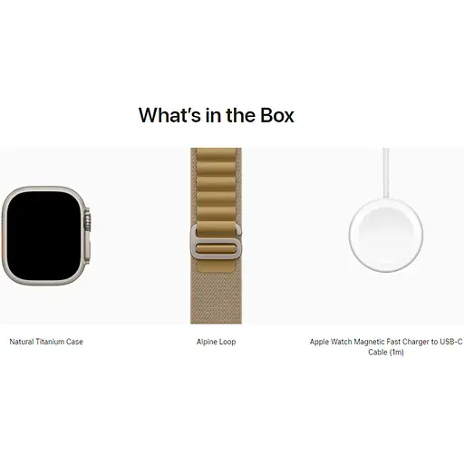 Смарт-часы Apple Watch Ultra 2 49mm Natural Titanium Case with Tan Alpine Loop Small (MX4E3) Б/У [160512] - фото 4