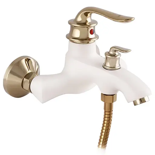 Змішувач для ванни Zerix Z30219-7 ZX0494 Білий матовий - фото 1