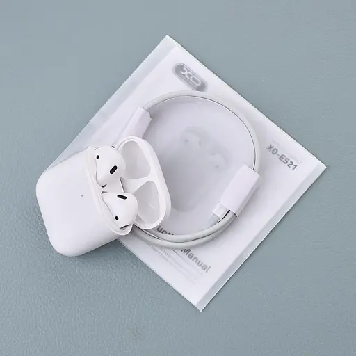 Навушники бездротові XO es21 Bluetooth механічні кнопки білі - фото 6