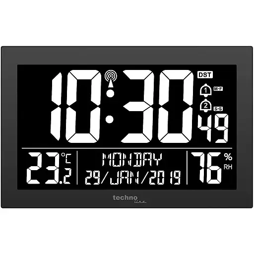 Годинник настінний Technoline WS8017 Black (WS8017) - фото 1