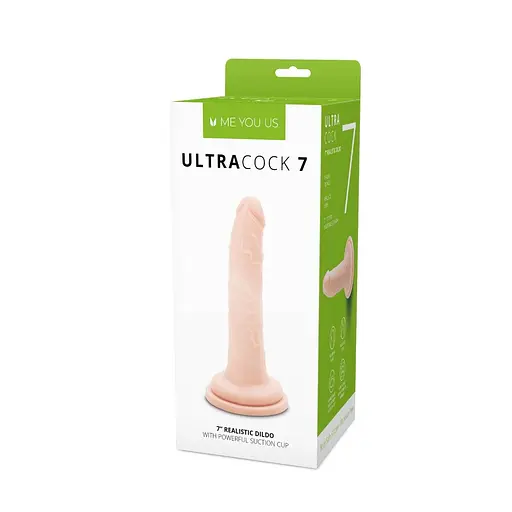 Фалоімітатор Me You Us Silicone Ultra Cock 7 in 17.8 см (тілесний) - фото 3