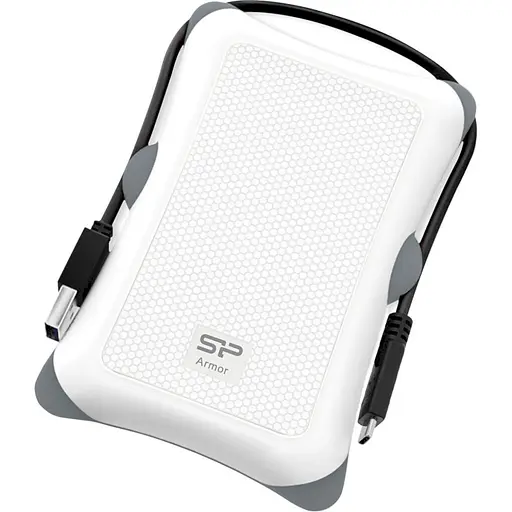 Зовнішній жорсткий диск Silicon Power 1TB Armor A30 White (SP010TBPHDA30S3W) - фото 2