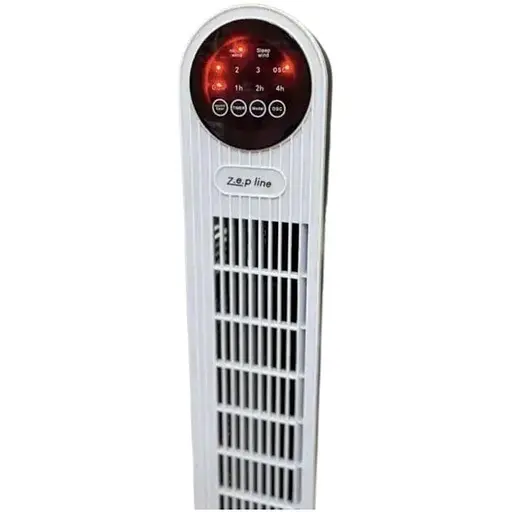 Напольный вентилятор от сети Zepline ZP-139 Ветродуйка 500Вт 3 режима с пультом и таймером Белый/Черный - фото 3