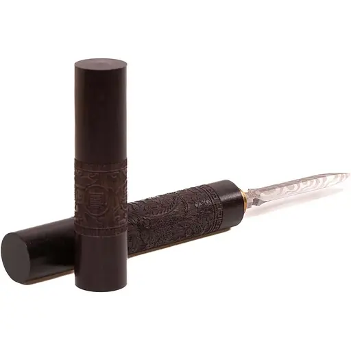 Шило для Пу Эра резное Феникс и Дракон Чорний