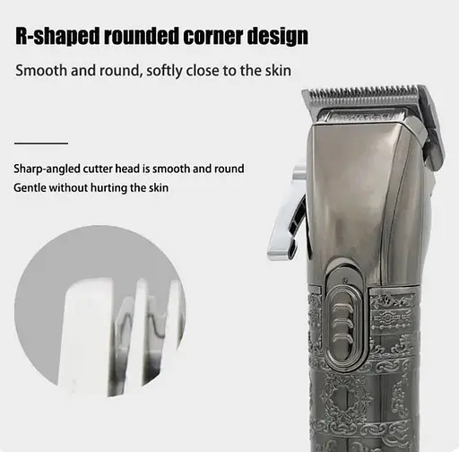 Професійний акумуляторний триммер Rozia HQ-2220 машинка для стрижки волосся з підставкою-зарядкою 8 Вт - фото 7