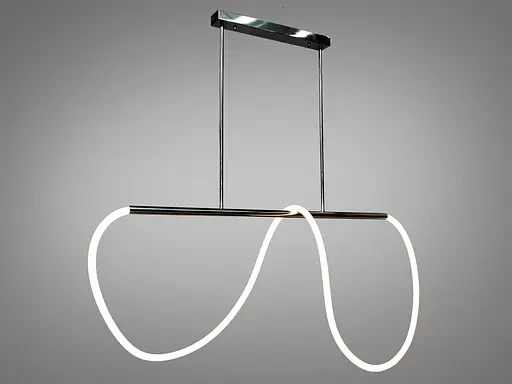 Лед люстра нова в дитячу з серії "Роуплайт", 32W, чорний хром - фото 1