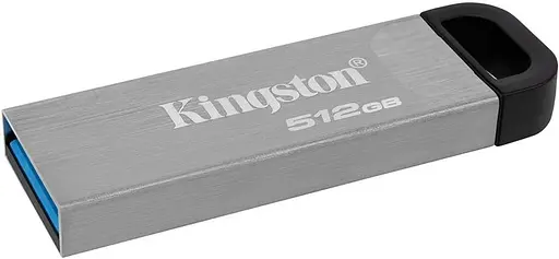 Флеш-накопичувач USB3.2 512GB Kingston DataTraveler Kyson Silver/Black (DTKN/512GB) - фото 2