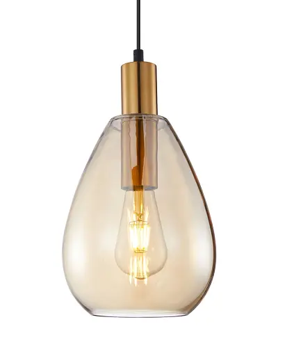 Підвісний світильник, люстра Italux PND-27812-3A-BRO-AMB Zulo E27 1x40W IP20 - фото 3