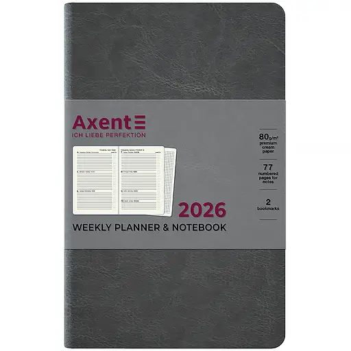 Щотижневик Axent 2026 Partner City Soft 125х195 см сірий (8521-26-06-A) - фото 2