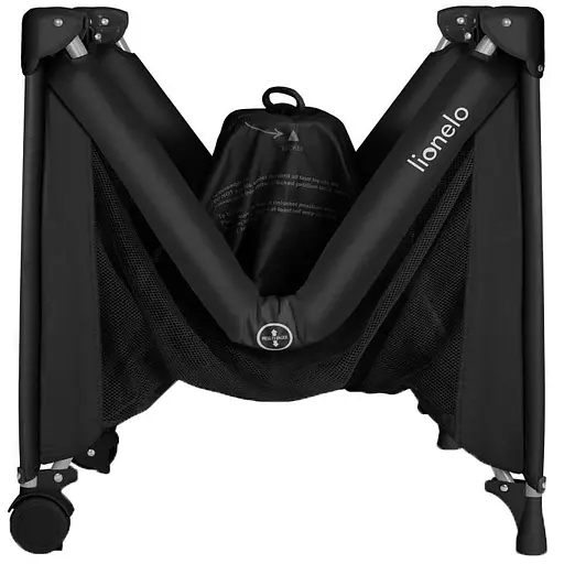 Дитяче ліжечко-манеж Lionelo Amelie Black Carbon (LO-AMELIE BLACK CARBON) - фото 7