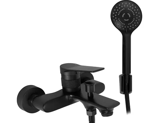 Смеситель для ванны Rea Viral настенный black REA-B2030 Черный матовый - фото 1