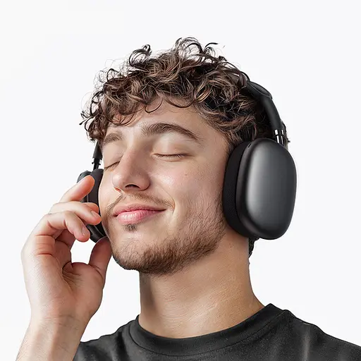 Накладні бездротові навушники Borofone BO35 Plus Adorable ANC Deep space gray - фото 5