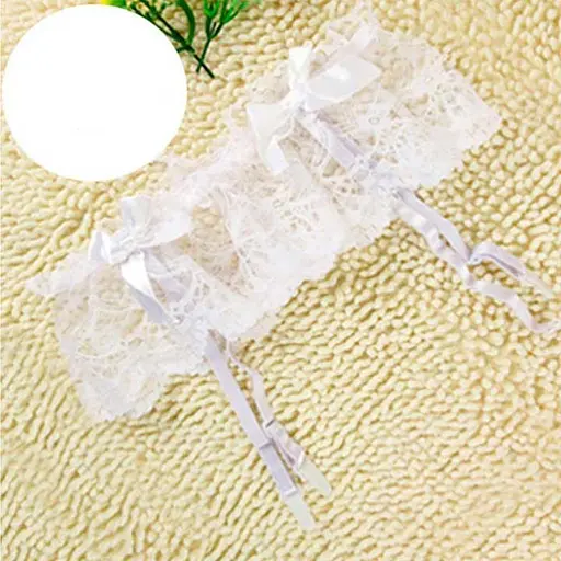 Стрінги з мереживом та поясом для панчіх S/M K0740-3 - фото 3