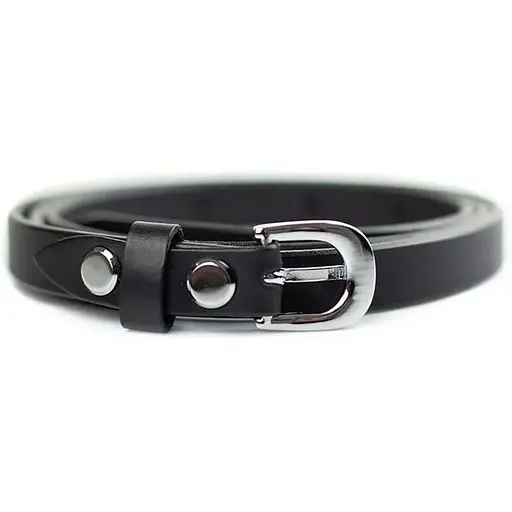 Женский кожаный ремень The Wings 15 мм черный - фото 3