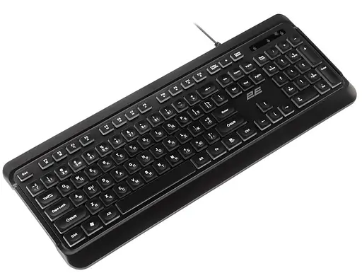 Клавіатура 2E KS120 EN/UK LED Black (2E-KS120UB_UA) - фото 4
