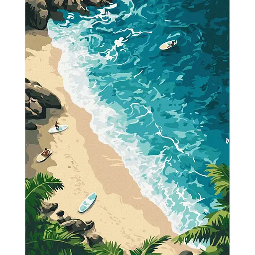 Картина за номерами на підрамнику Brushme Острів мрій