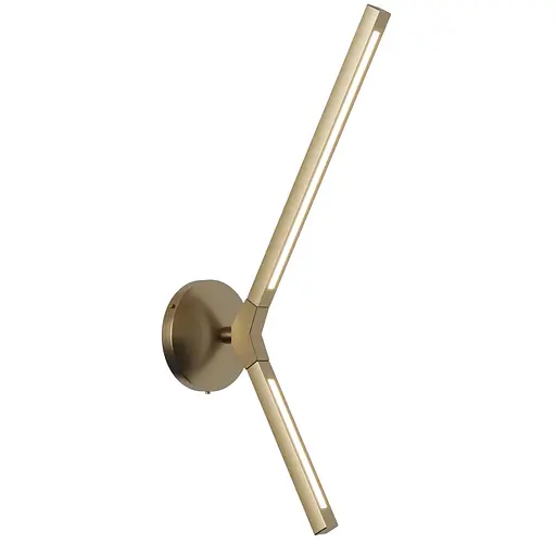 Настінний світильник, бра Line 1 PikArt арт. 28906 Золотистий 4000 К - фото 1