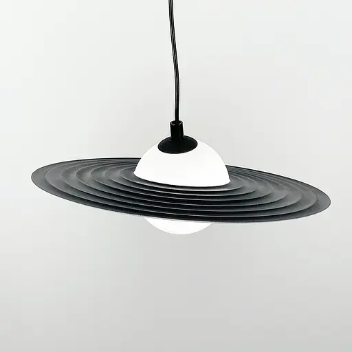 Дизайнерский подвес с черно-белой пластиной | Line F | Арт. MJ64-300 - фото 4