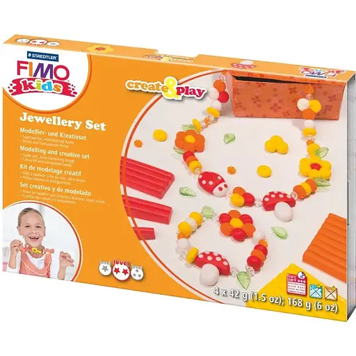 Набор для создания украшений Fimo kids "Цветы" 4цв 42г Fimo - фото 1
