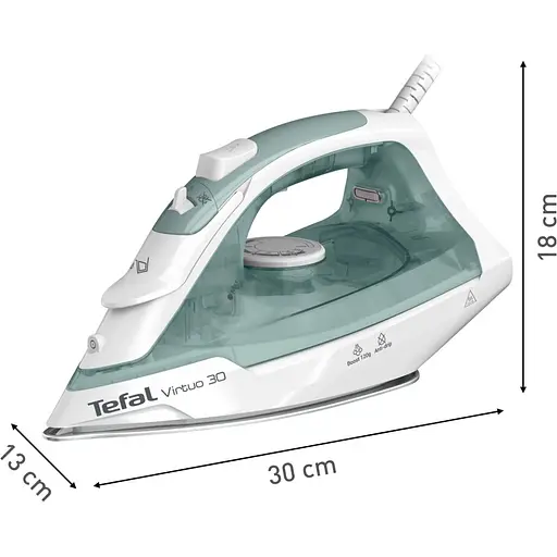 Утюг Tefal Virtuo 30 FV2C42E0 бело-зеленый [136752] - фото 3