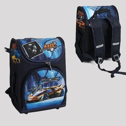 Рюкзак, регульовані ремінці, 2 відділення, ортопедична спинка, 26x17x35 см, бокові кишені