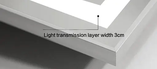 Дзеркало Dusel DE-M0061S1 Silver 75x100 см з годинником, Сірий - фото 4