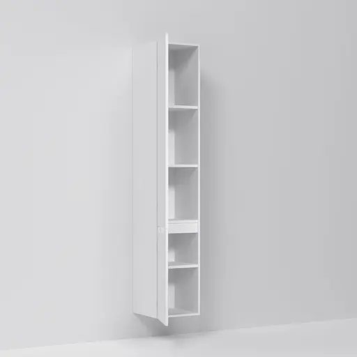 Пенал Am.Pm Gem S підвісний 30 см лівий білий M91CHL0306WG38, Білий - фото 5