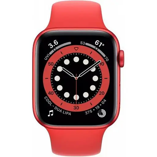 Смарт-годинник Apple Watch Series 6 GPS 44mm (PRODUCT)RED Aluminum Case w. (PRODUCT)RED Sport B. (M00M3) - фото 3
