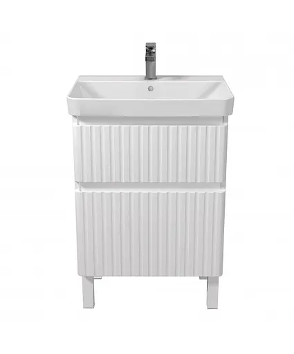 Тумба Мойдодир Fluffy 60-U з умивальником Vivace 60 Білий матовий - фото 5