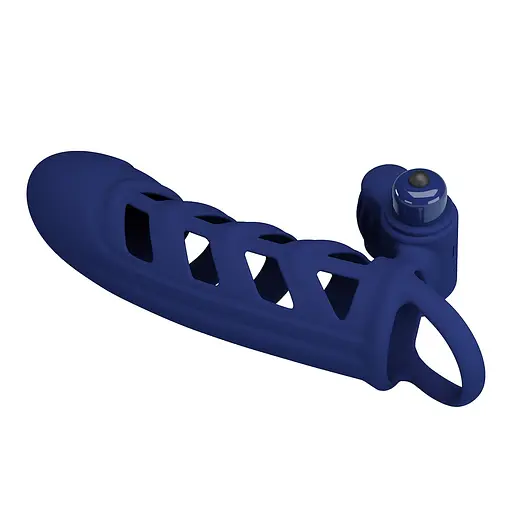 Насадка на пеніс Pretty Love Powerful ring, 18.8 см (синій) - фото 1