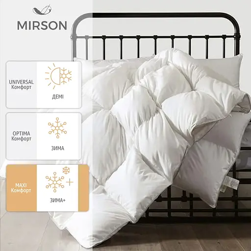 Ковдра пухова MirSon Beatrice № 093, зимова+, 240х220 см, біла - фото 3