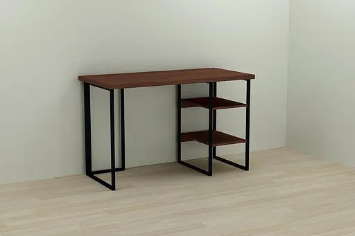 Компьютерный стол Ferrum-decor Кевин 75x120x70 черный ДСП Венге 32мм (FRD-105876)