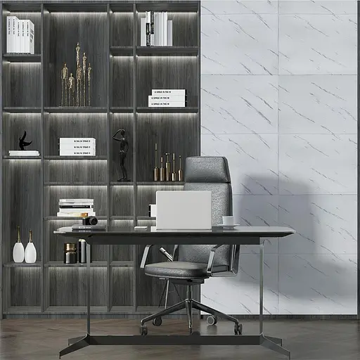 Самоклеящаяся 3D панель 700х700х4мм Белая мраморная плитка (364) SW-00001142 - фото 5