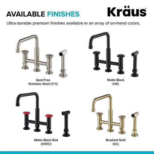 Змішувач для кухні Kraus Urbix KPF-3125BG Золотий - фото 12