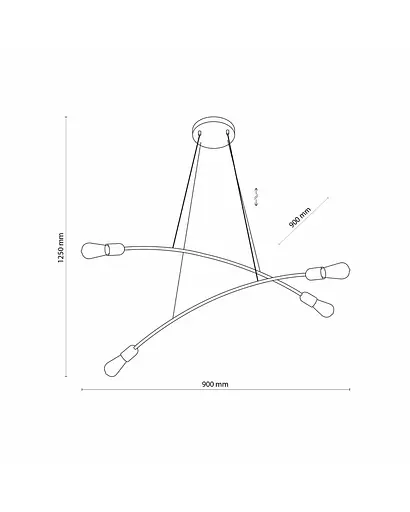 Люстра Tk Lighting 5622 Helix E27 4x15W IP20 - фото 3
