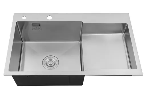 Кухонная мойка Kroner KRP Gebürstet - 7848LHM (3,0/1,0 мм) (CV030021) - фото 2