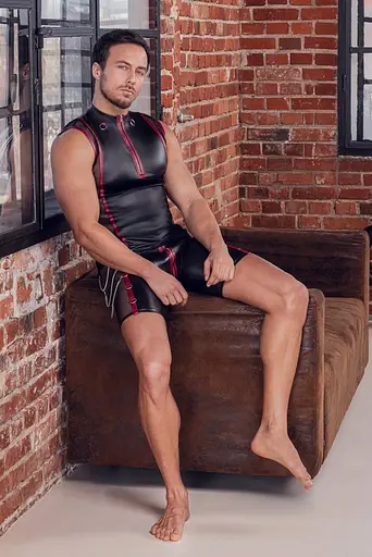 Чоловічі шорти Nek L (чорний з червоним) - фото 14