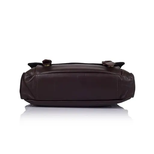 Чоловіча шкіряна сумка через плече з телячої шкіри TARWA 30.5х10х24 см sum0028363 - фото 4