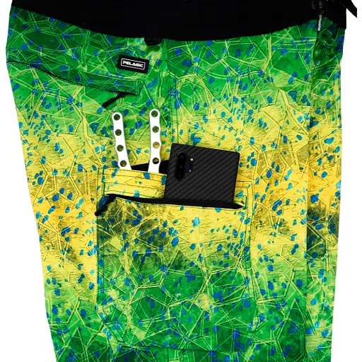 Шорты Pelagic Blue Water Fishing Shorts 30 Green Dorado - фото 6