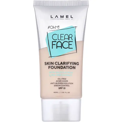 Тональний крем Lamel Oh My Clear Face відтінок 401, 40 мл - фото 1