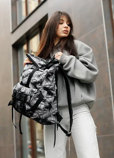 Женский рюкзак Sambag RollTop DOUBLE PALM 41 х 27 х 18 см (24330720) - фото 3