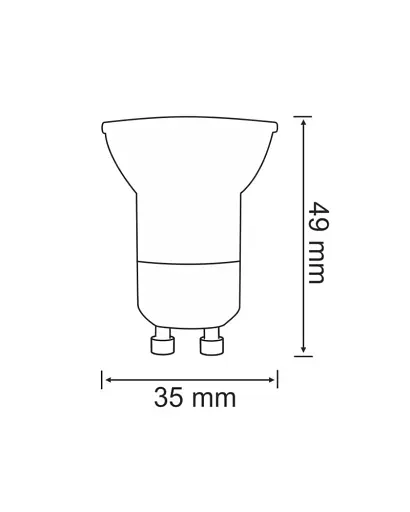 Світлодіодна лампочка Goldlux 300379 GU10 1,9W 3000K 150Lm IP20 Біла - фото 2