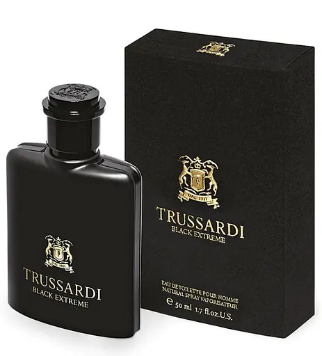 Оригинал Trussardi Black Extreme 50 мл туалетная вода - фото 1