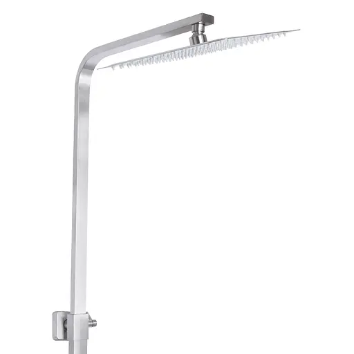 Душова стійка універсальна Lidz Kubis 1120 на два споживача LDKUB1120NKS46111 Nickel, Нержавіюча сталь - фото 5