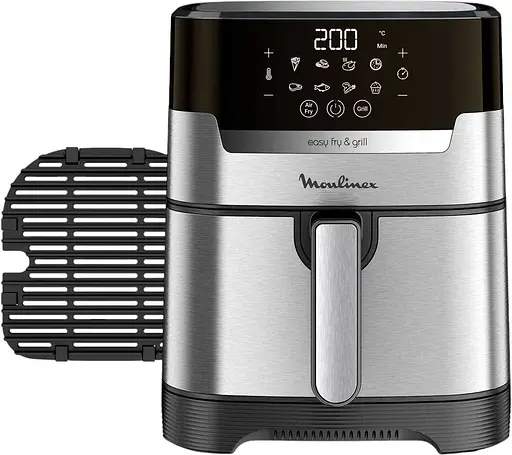 Moulinex Мультипіч EasyFry & Grill Digital 1550Вт 4.2л пластик сірий - фото 9