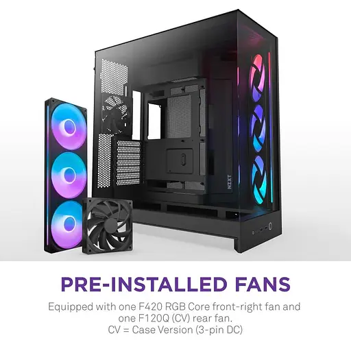 Корпус NZXT H9 Flow RGB Tempered Glass без БП Black (CM-H92FB-R1) - фото 6