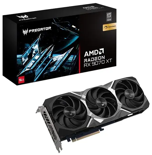 Видеокарта Acer AMD Radeon RX 9070 XT 16GB PREDATOR BIFROST OC (DP.Z4FWW.P01) (GDDR6, 256 bit, PCI-E v5.0 x16) - фото 10