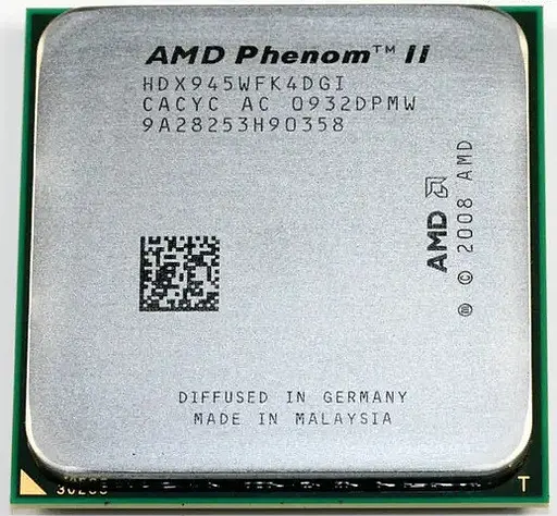 Процесор AMD Phenom II X4 945 3.0 GHz, 95W, AM3 (Deneb C2) Б/В